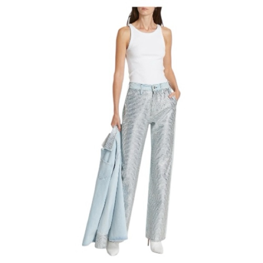 FRAME Le Jane Crystal Embellished Jeans | Size 25 | NWT l Poshmark - Picture 2 of 14
